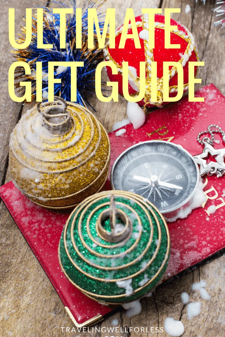 Take the stress out of shopping with the ultimate holiday gift guide for people who like to travel. https://www.travelingwellforless.com