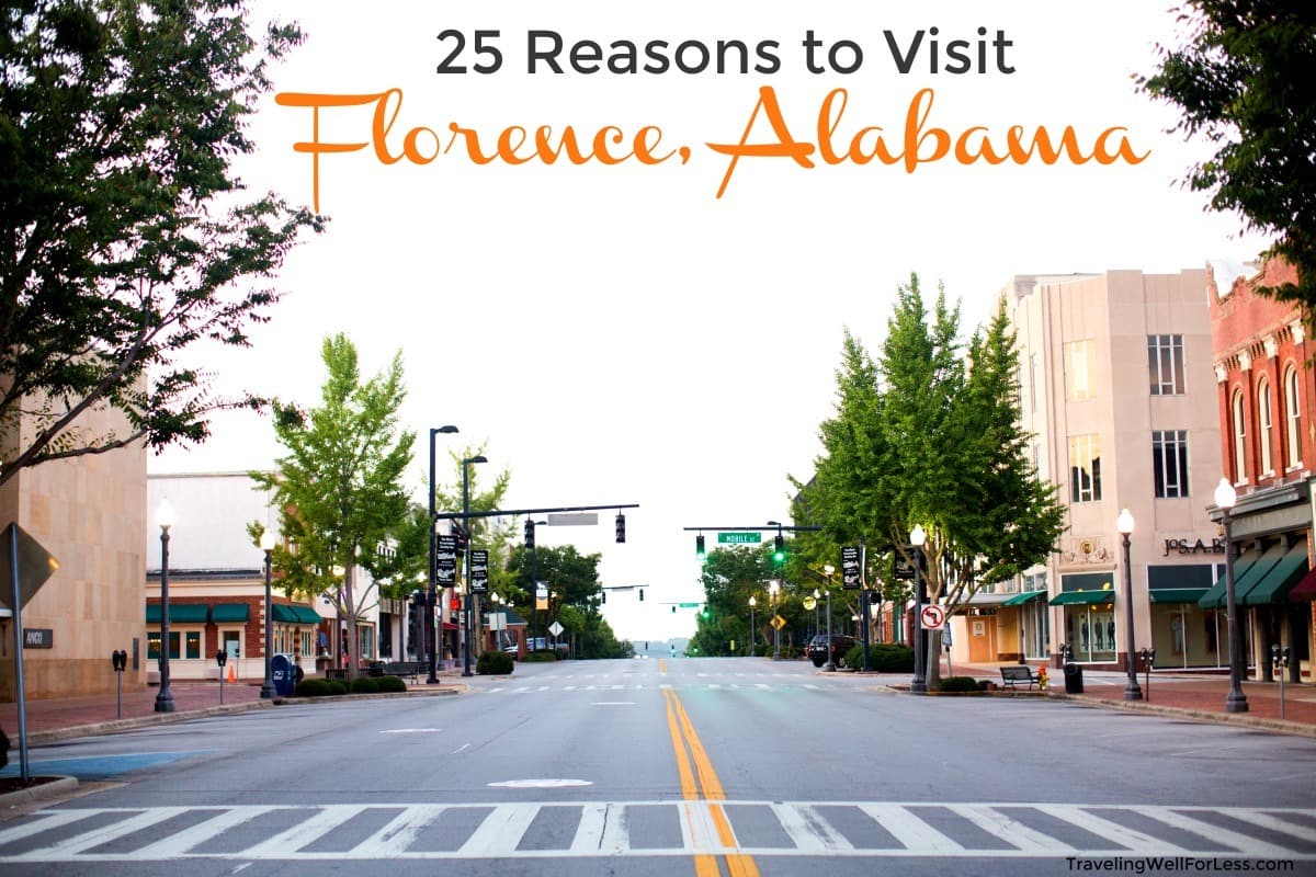 From music to fashion, there’s something for everyone in Florence, Alabama. This unassuming town in Northwest Alabama has significantly impacted history. | 25 reasons to visit Florence, Alabama. | Photo courtesy: VisitFlorenceAl.com| TravelingWellForLess.com