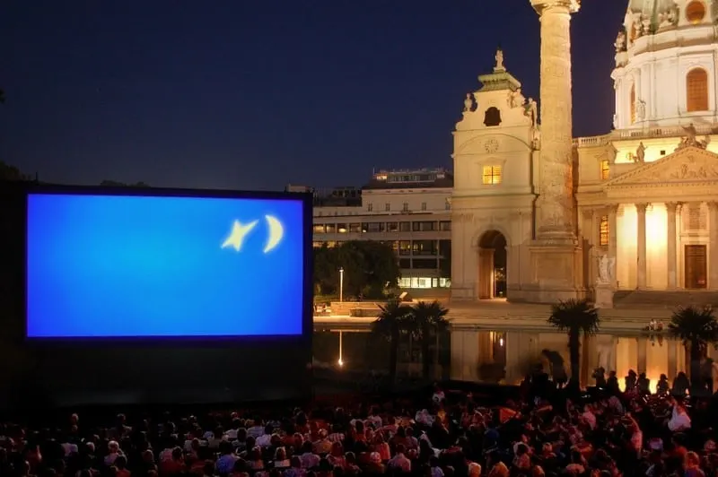 Free outdoor movies all summer in Vienna. TravelingWellForLess.com