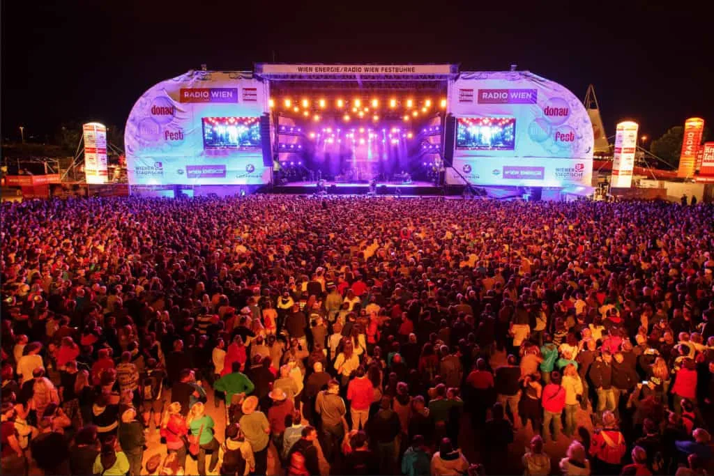 Donauinselfest is a free 3 day music festival. Think Cochella, Burning Man, and X Games rolled into one. TravelingWellForLess.com