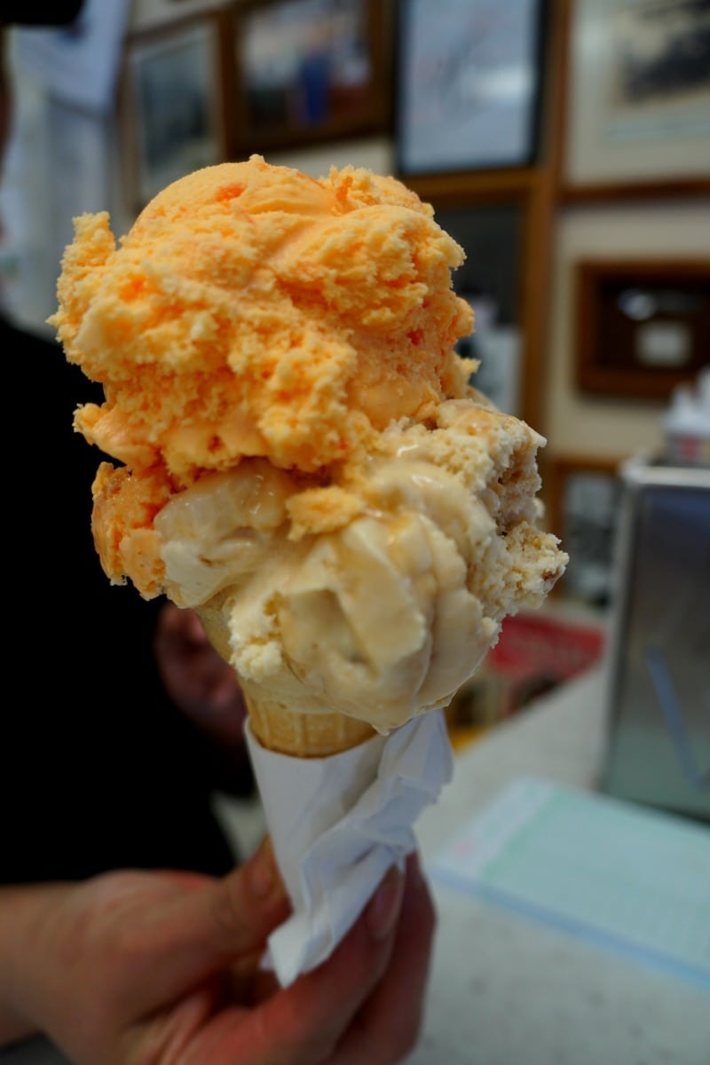 The orange pineapple ice cream has been a staple since Trowbridge’s opened. | 25 reasons to visit Florence, Alabama. | TravelingWellForLess.com