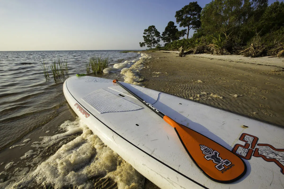43 miles of beach means lots of areas to Paddleboard in Gulf County Florida