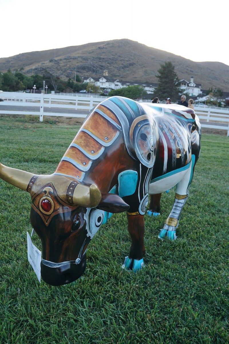 Steam Punk Bessie, CowParade SLO. TravelingWellForLess.com