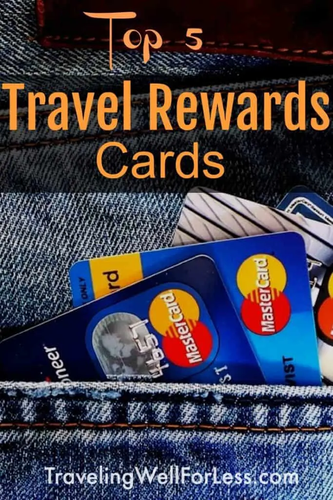 The best travel rewards cards let your transfer points for free flights, hotels, and activities. You should get these top 5 travel rewards cards. | travel for free | travel hacks | travel hacking | travel rewards cards | www.travelingwellforless.com