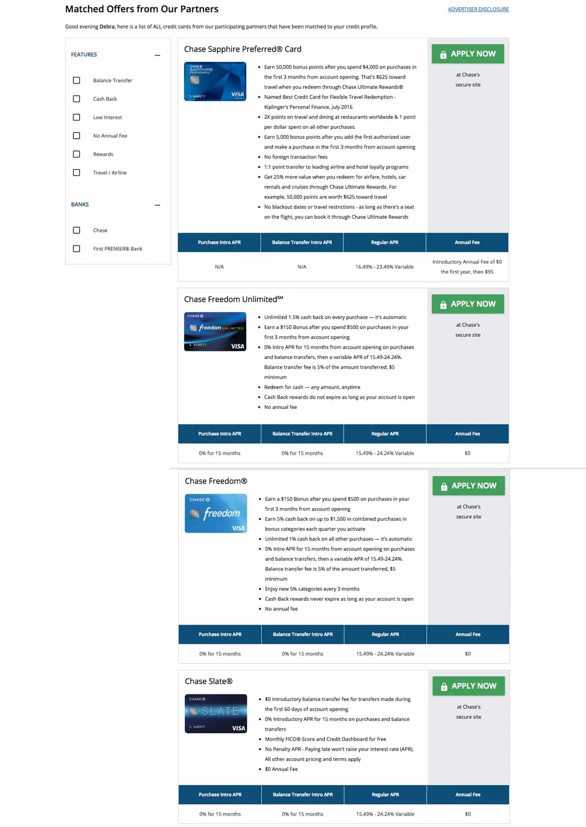 CardMatch tool finds credit card offers for you. Traveling Well For Less