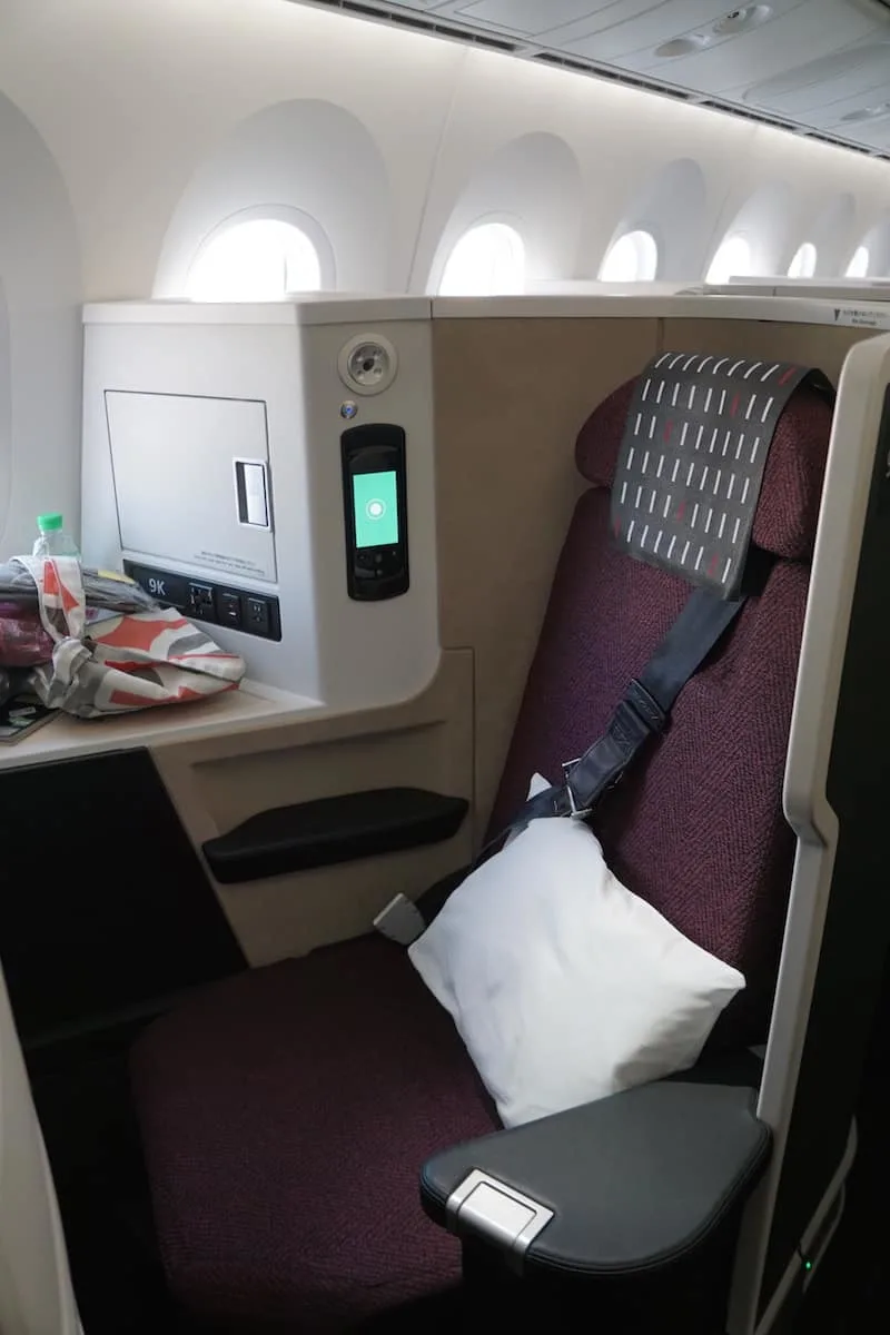 Japan Airlines Business Class Tokyo to Kuala Lumpur