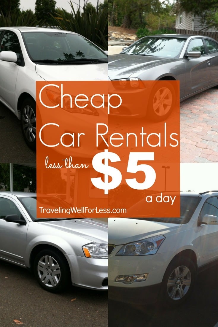 Twice a year you can score cheap car rentals for less than $5 a day. Click through the post to learn more. | travel deals | travel hacks | TravelingWellForLess.com