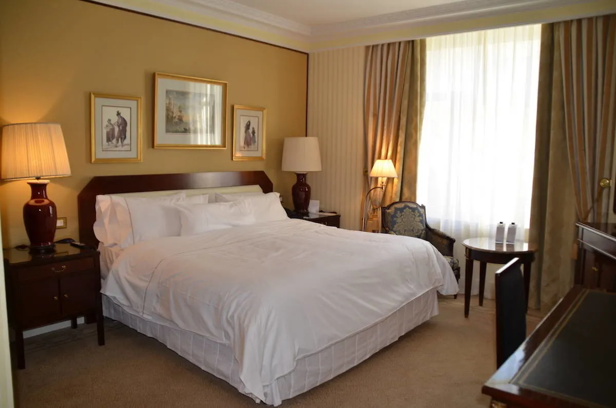 You won't want to get out of your Westin heavenly bed at the Westin Palace Madrid. TravelingWellForLess.com