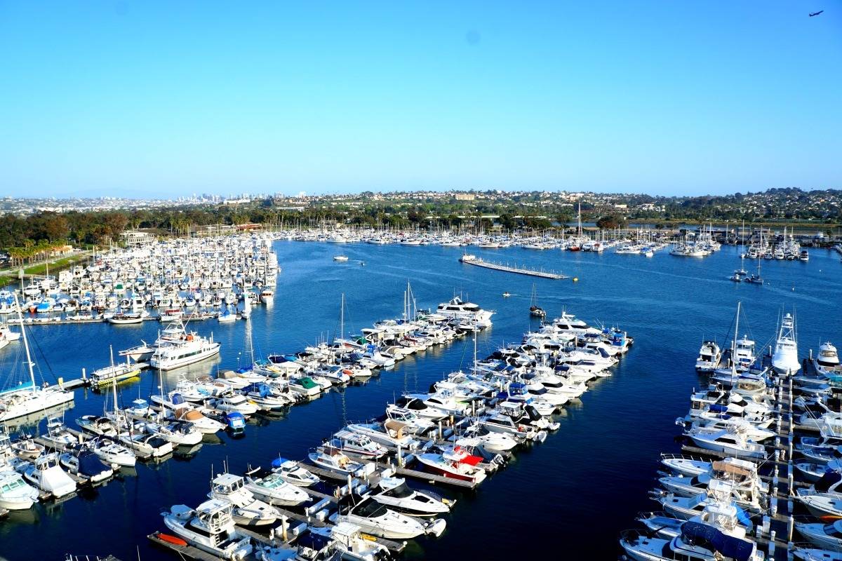 The marina views were too enticing not to enjoy. Hyatt Regency Mission Bay Spa and Marina. TravelingWellForLess.com