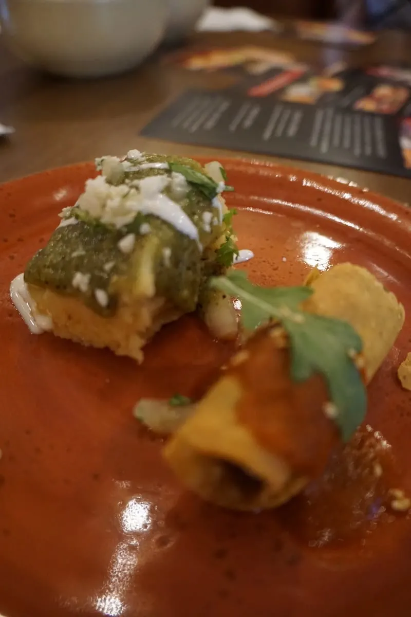 The Fresh Corn & Goat Cheese tamale is lighest tamale you'll ever taste. | Rick Bayless | Red O La Jolla | Where to eat in San Diego | Mexican Restaurant | TravelingWellForLess.com