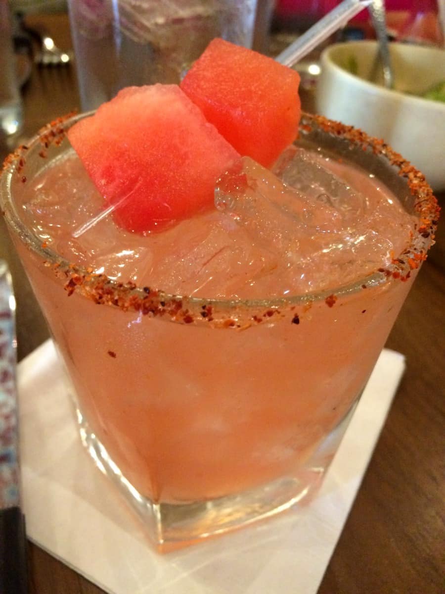 The only kind of sun burn you'll want. A Sun Burn Margarita from Red O La Jolla | Rick Bayless | Where to eat in San Diego | Mexican restaurant | TravelingWellForLess.com