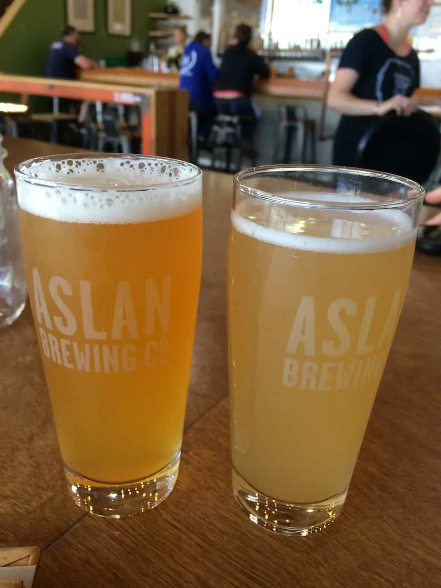 Aslan Brewing Co is an award-winning cool, family-friendly organic brewery that offers a variety of beer styles. #craftbeer #beer #brewery #Bellingham #Washington