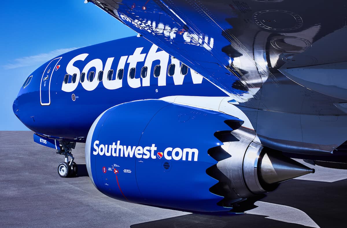 Southwest plane. Save 35% on Southwest points.