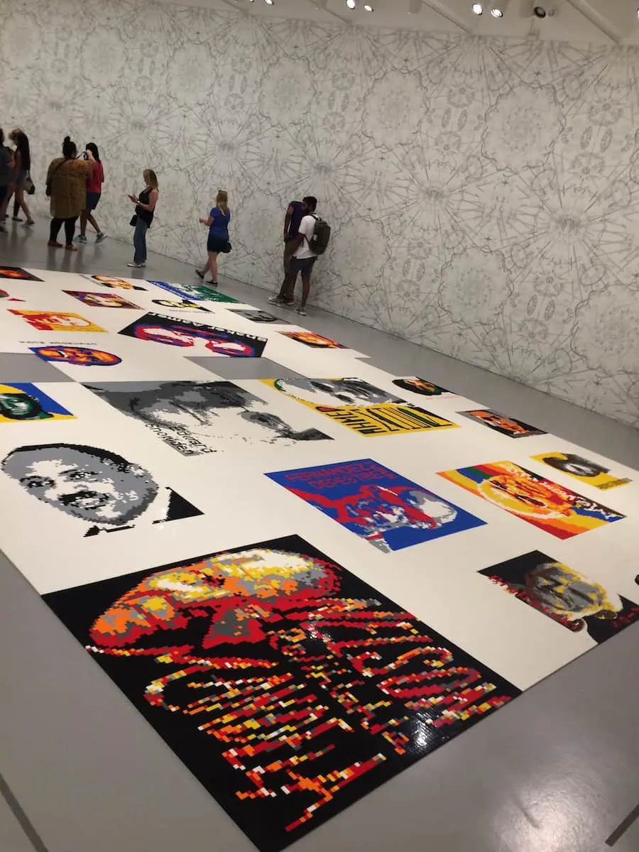 Political artist Ai WeiWei used 1.2 million Legos to create mosaic portraits of 176 "prisoners of conscience and political exiles." | Hirshhorn | What to do in Washington, DC | museums | modern art | #mydccool TravelingWellForLess.com