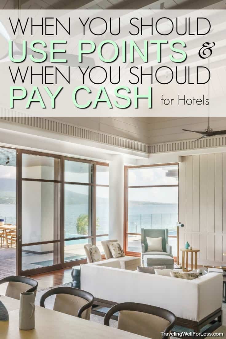 When should you pay with points and when should you pay with cash for hotels? You can save a LOT of money using points. But sometimes it’s cheaper to pay cash. Find out when you should pay with points and when to pay with cash. #travelhacks #travel #traveltips 