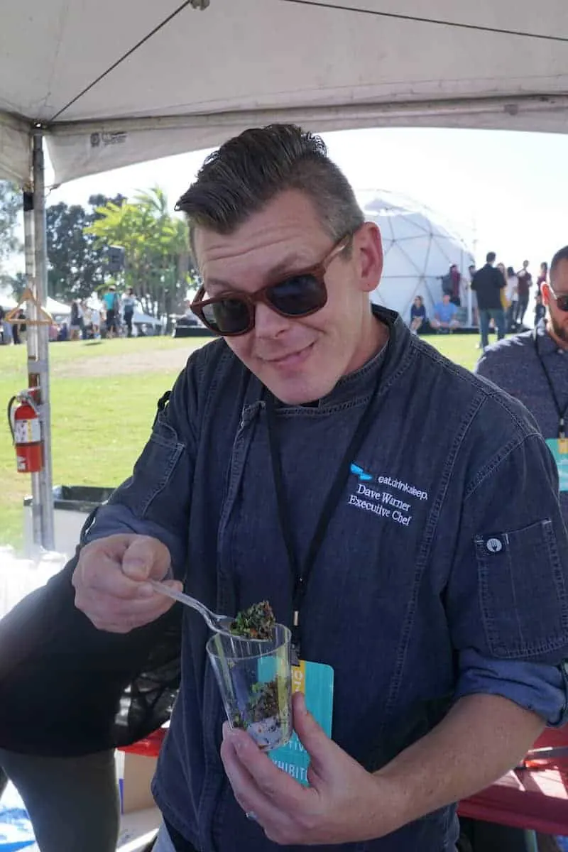 Chef Dave Warner's quinoa salad scored him a best award. | San Diego Bay Wine and Food Festival | things to do in San Diego | wine | TravelingWellForLess.com
