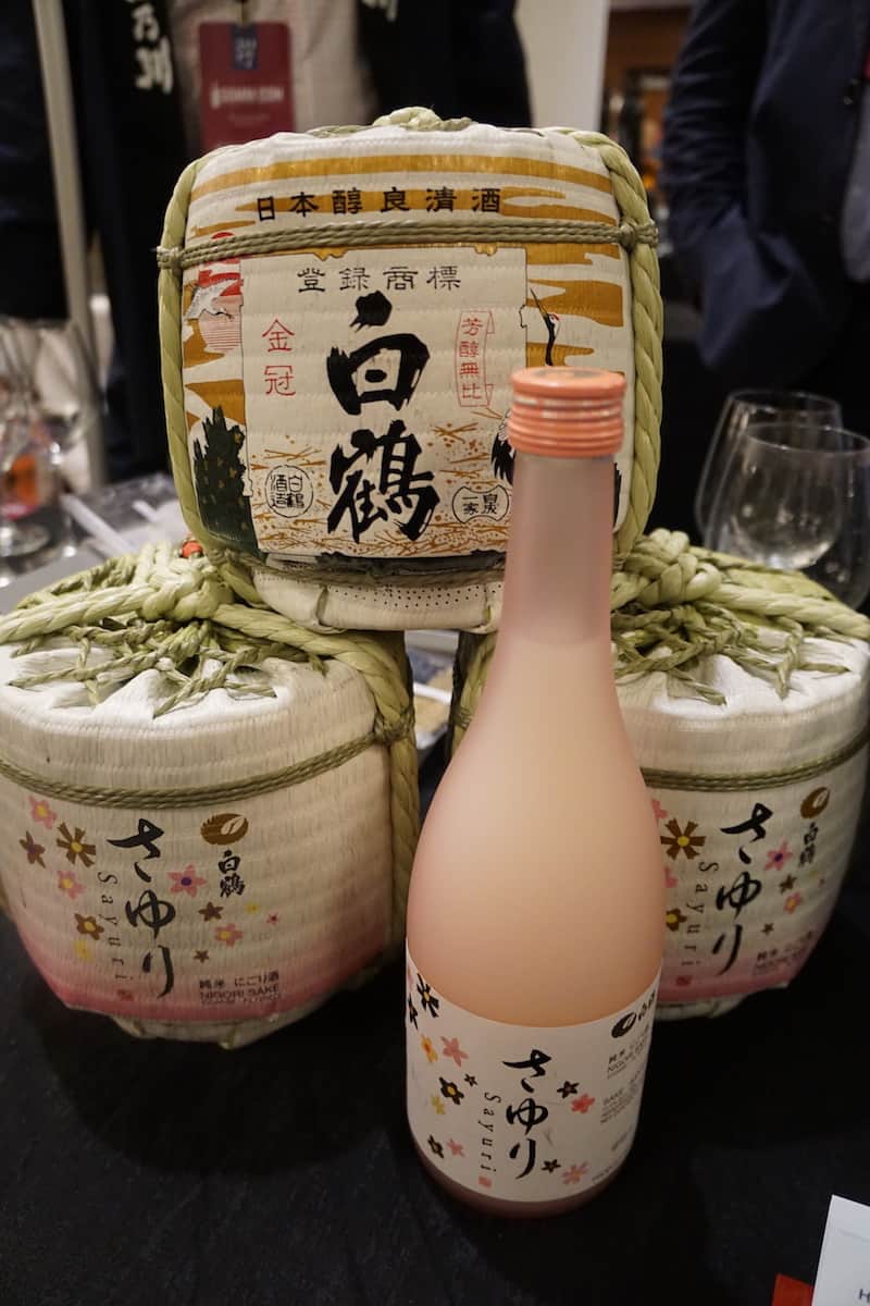 The Hakutsuru Sayuri Nigori Sake was deliciously smooth with a hint of sweetness. | San Diego Bay Wine and Food Festival | SommCon | sake | TravelingWellForLess.com