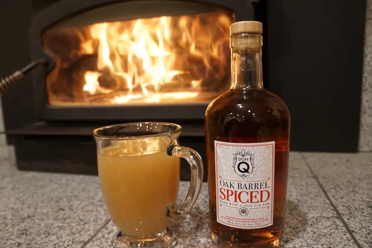 Spiced apple cider with Don Q Oak Barrel Spiced rum is a great way to warm up after a hike or on a chilly day. | TravelingWellForLess.com