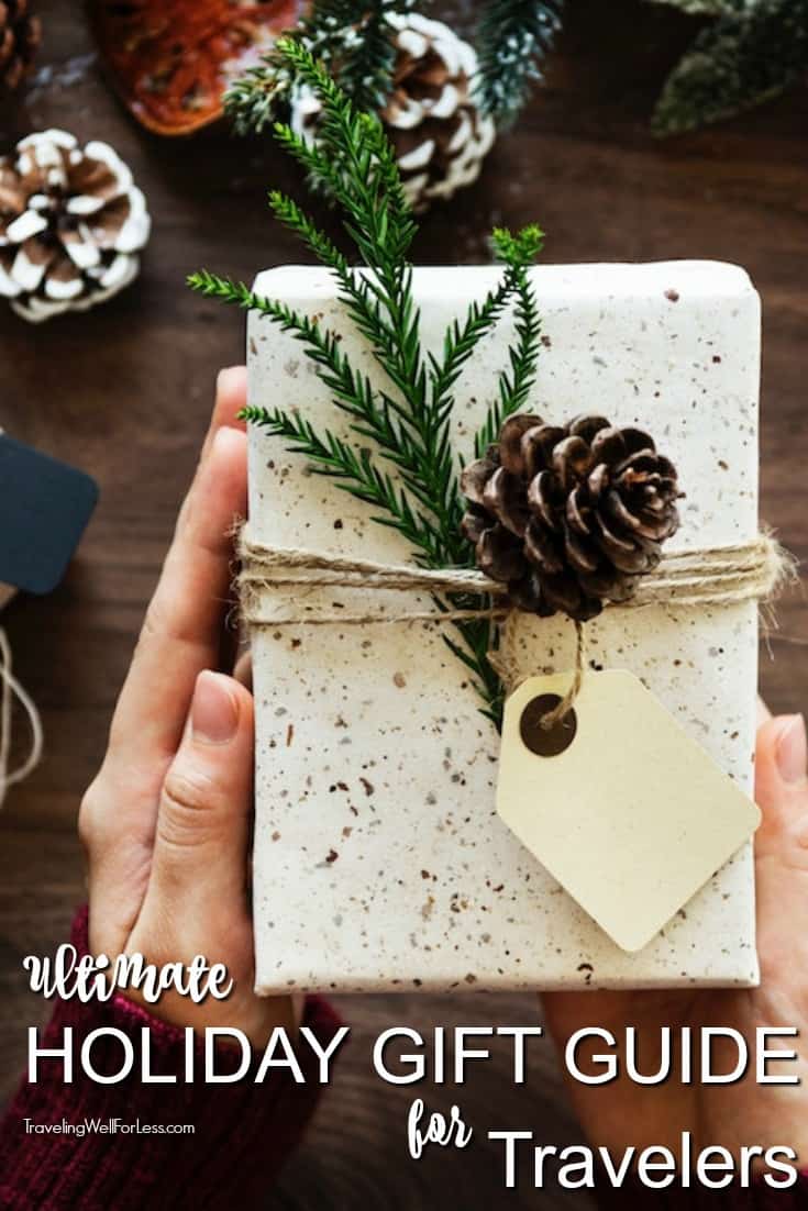 Find a unique travel gift in our ultimate holiday gift guide for travelers. These are the best Christmas gift ideas to satisfy wanderlust. #travel #holiday #giftguide #travelwell4less