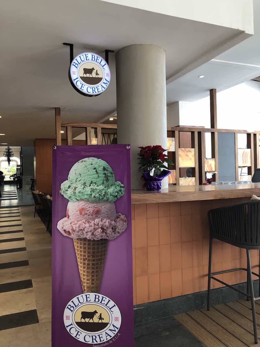 Satisfy your sweet tooth with a scoop or two of Blue Bell ice cream. | Marriott Puerto Vallarta Resort & Spa | where to stay in Puerto Vallarta | www.TravelingWellForLess.com