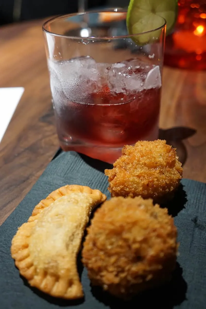 VASO Rooftop Lounge croquetas, empandas, and a Calimocho. | Dublin, Ohio | Columbus | Spanish food | where to eat in Columbus | TravelingWellForLess.com