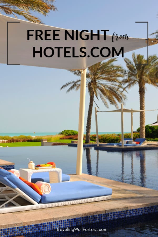 Does a free night from Hotels.com expire? With Hotels.com you earn a free night for every 10 nights you stay. But there’s only little catch. Click through to find out. #travel #travelhack #hotel #travelwell4less