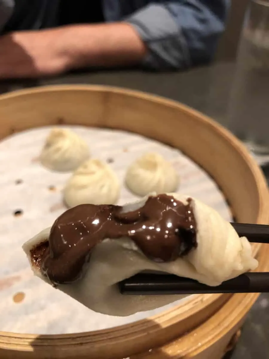 Chocolate mochi xlb, Din Tai Fung, best things to do in Costa Mesa