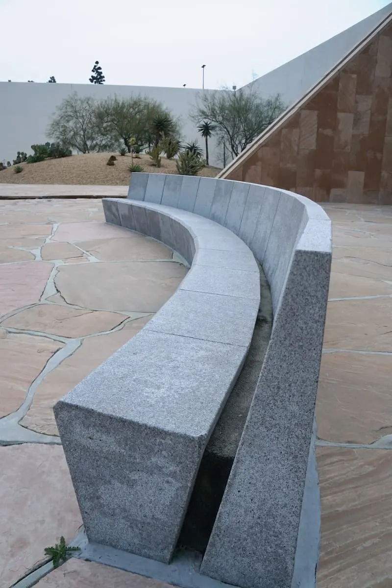 granite benches, Noguchi Garden, best things to do in Costa Mesa