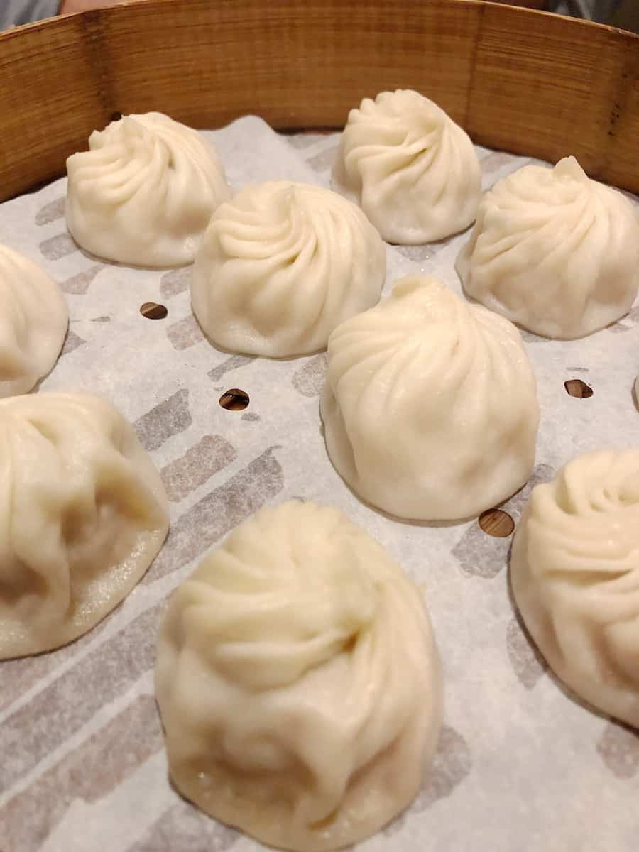 xiao long bao at Din Tai Fung Costa Mesa