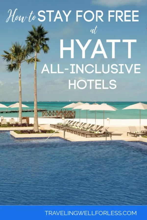 White sand beaches, crystal clear turquoise water, a luxurious room with all meals and drinks included. An all-inclusive vacation doesn't come cheap. One night at an all-inclusive resort can cost $300 or more. But thanks to travel hacking we paid $0. :) Here's how you can stay for free at Hyatt all-inclusive hotels. #travel #travelhack #allinclusive #travelwell4less