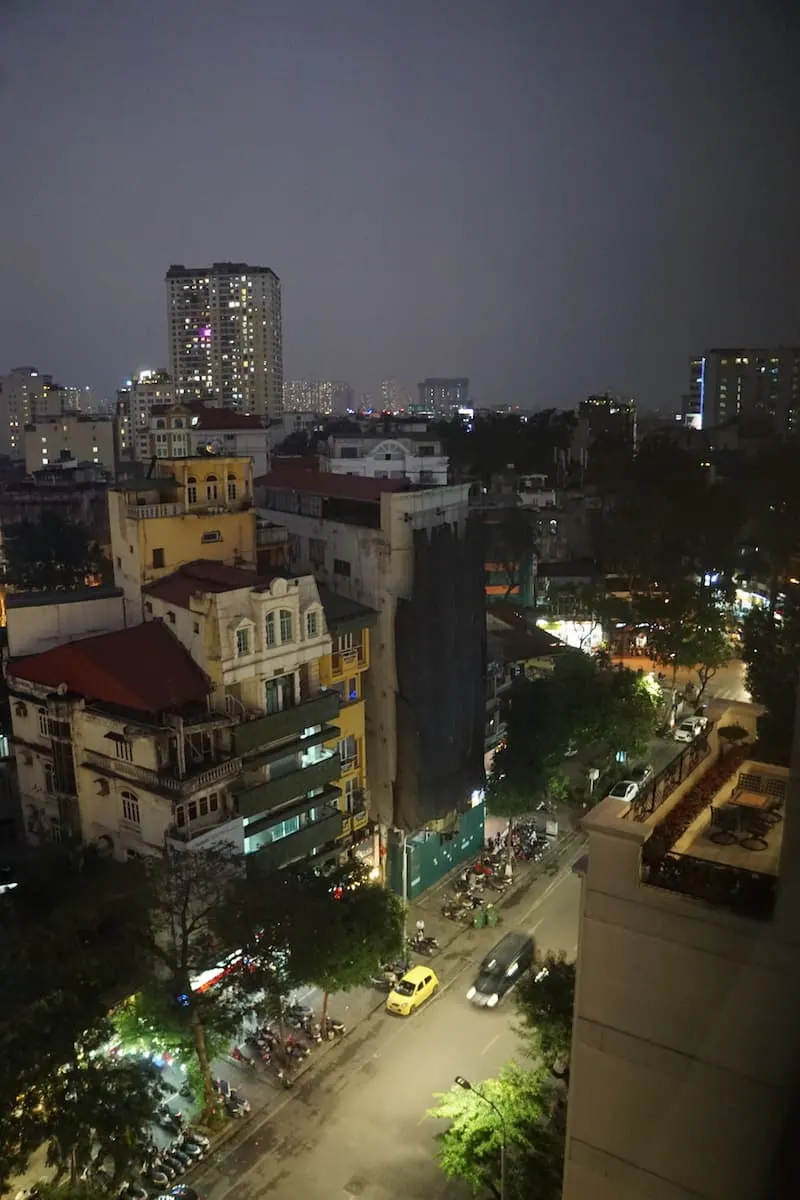 Hanoi French Quarter at night