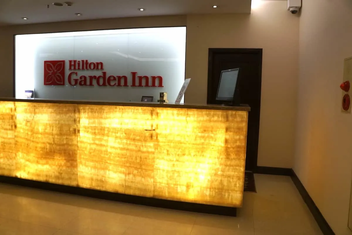 hotel reception desk