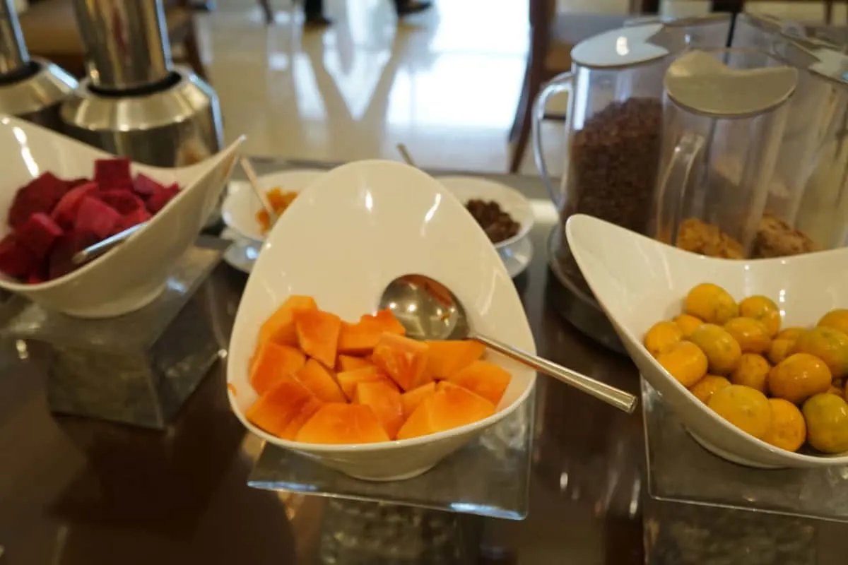 fruit at hotel buffet