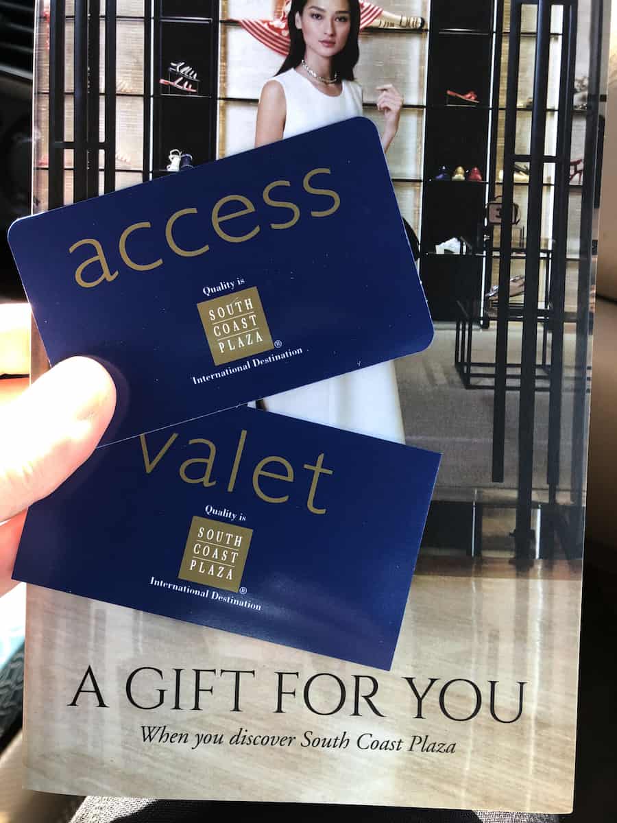 south coast plaza access suite lounge and valet pass