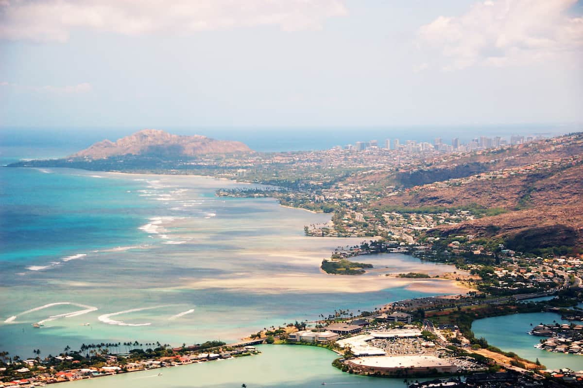 view of Oahu from DIamond Head