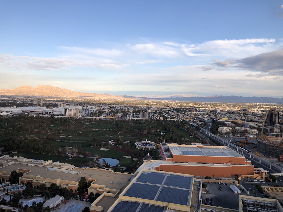 view of Wynn Golf Club course from The Palazzo Las Vegas