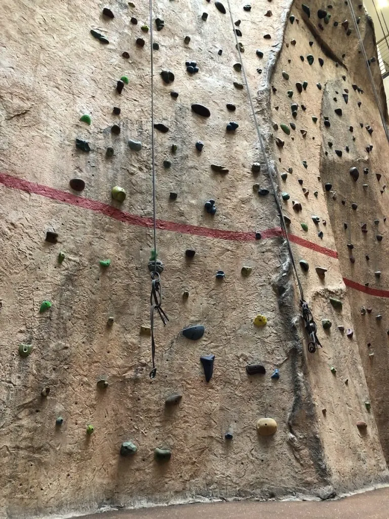 40 foot indoor rock wall