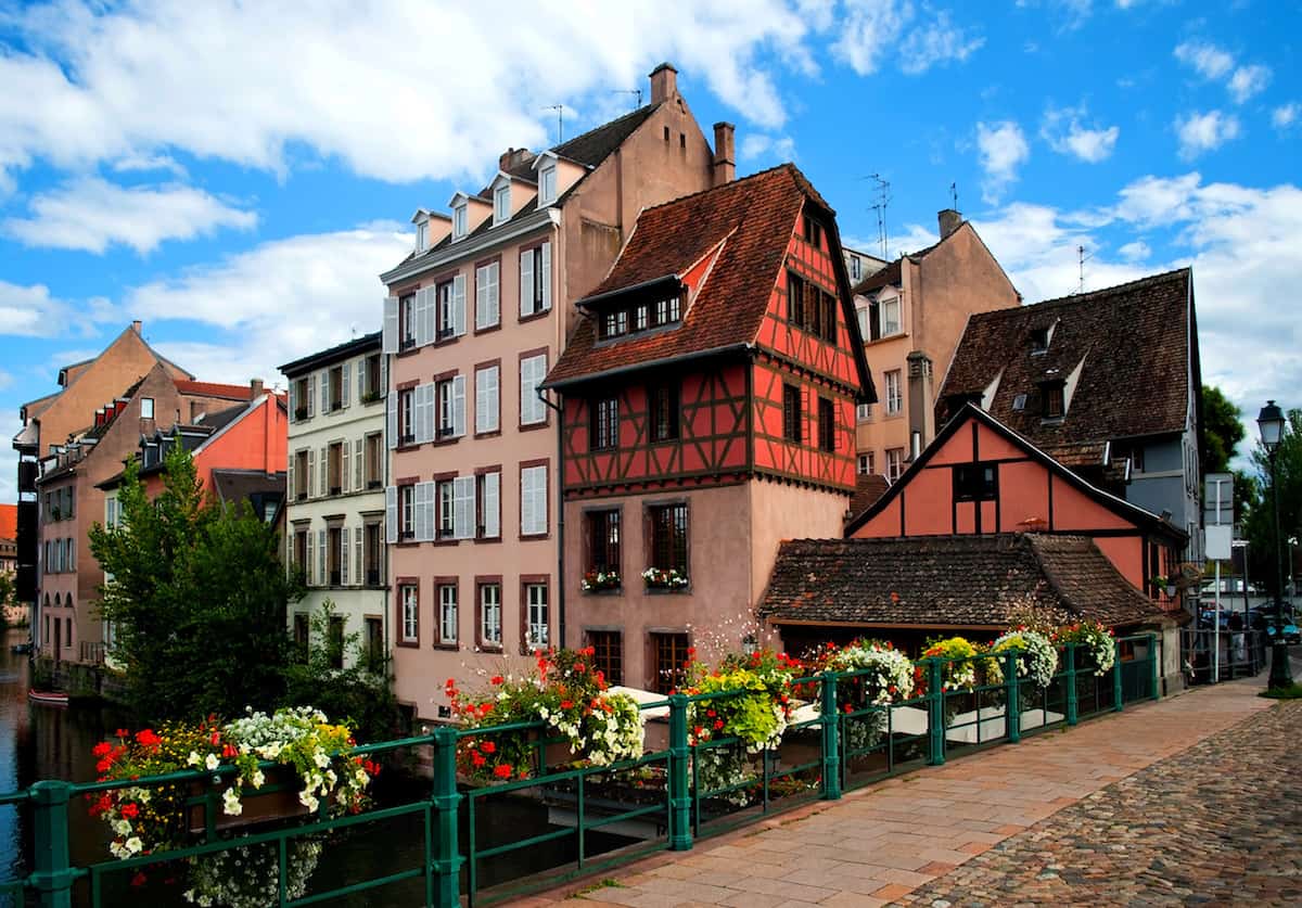 colorful buildings in Strasbourg France