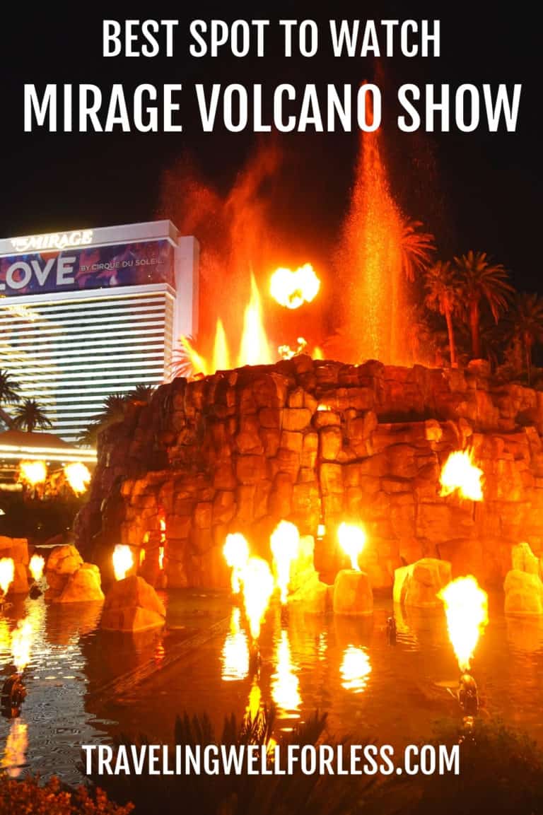 Best Spot to Watch The Mirage Volcano Show