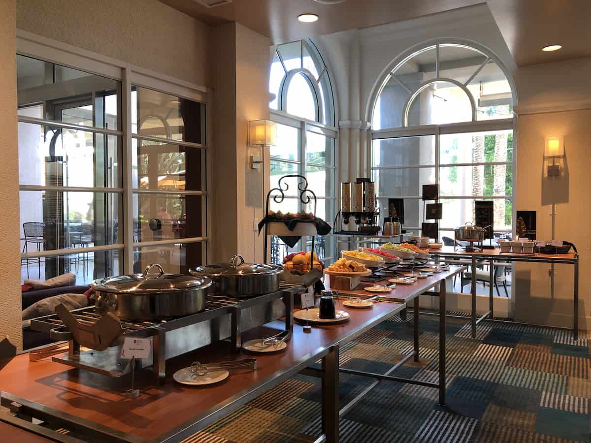 hotel breakfast buffet