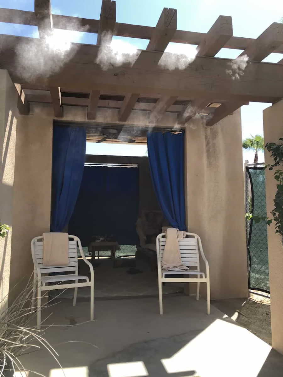 outside of pool cabana