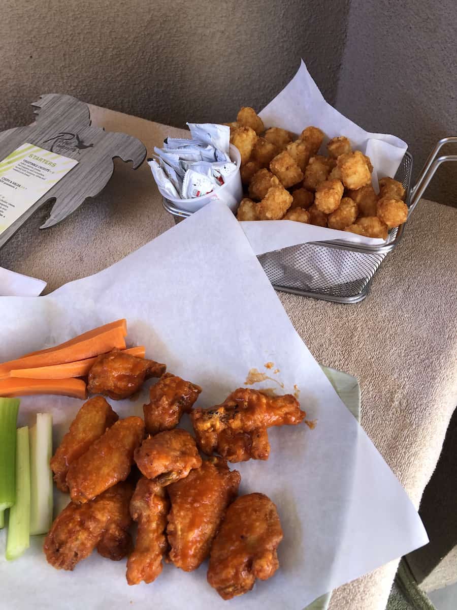 wings and tater tots