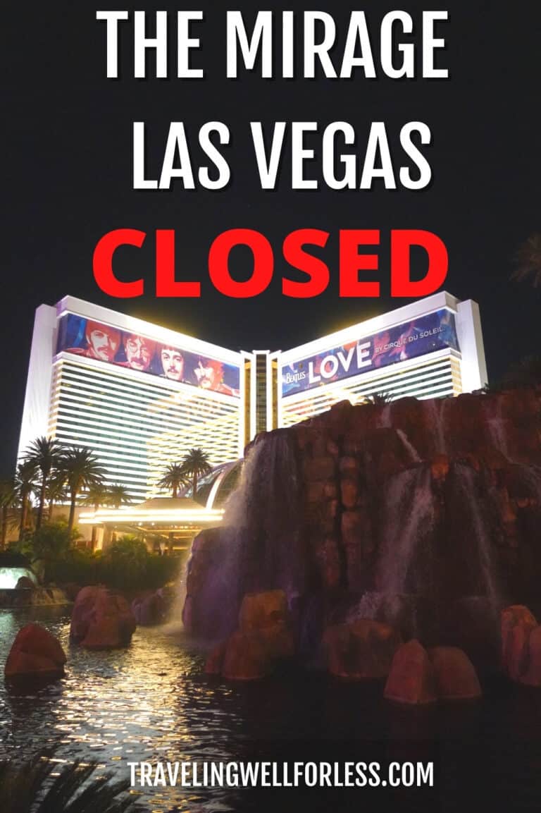 The Mirage Las Vegas is Closing