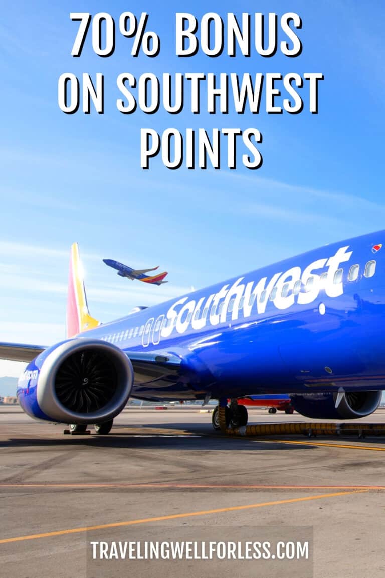 Last Day to Get 70 Bonus on Southwest Points