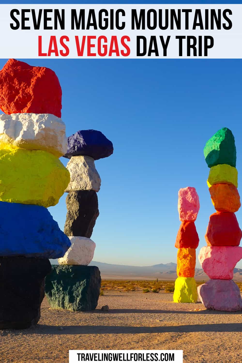 towers of colorful stacked boulders 