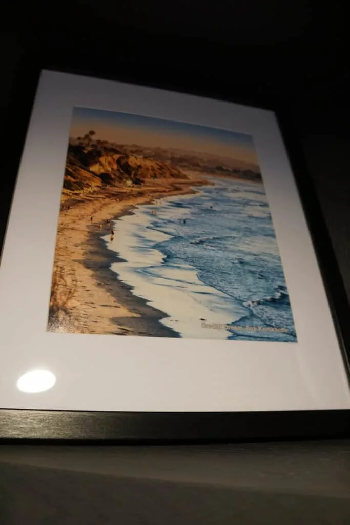 hand colored photograph of Cardiff beach by artist Roy Kerkhoff