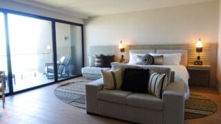 beachfront luxury hotel room