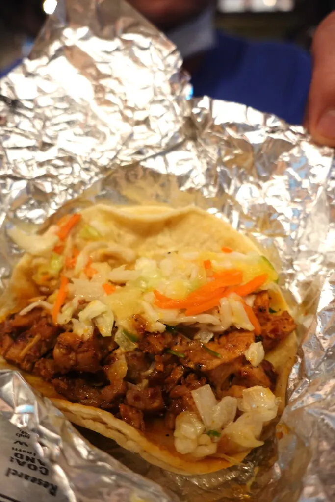 al pastor chicken street taco