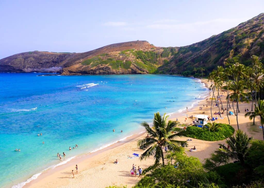 tropical beach, Hanauma Bay Hawaii