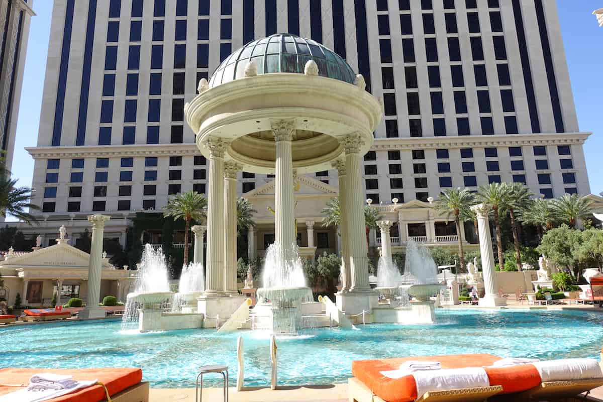 Caesars Palace Pool One of the Best Pools in Las Vegas